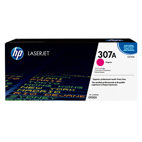 HP 307A CE743A bíbor toner / festékkazetta Color Laserjet CP5225 nyomtatóhoz (7300 old.)