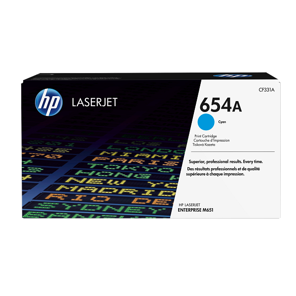 HP LaserJet 654A Cyan Print Cartridge