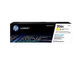 HP 206X High Yield Yellow Original LaserJet Toner Cartridge, W2112X