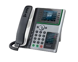 Poly Edge E400 IP Phone and PoE-enabled
