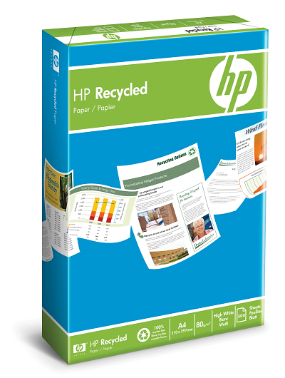HP Recycled Paper 80 gsm-500 sht/A4/210 x 297 mm