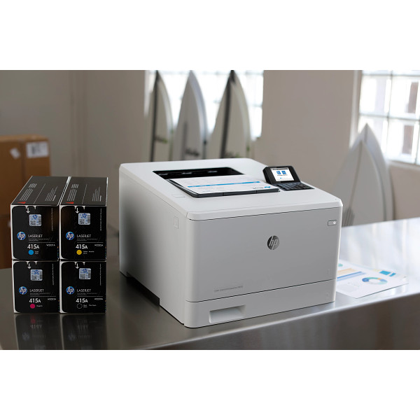 HP Color LaserJet Enterprise M455dn with HP 415A Toner