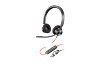 HP 8X219AA Poly Blackwire 3320 sztereó USB-C headset + USB-C–USB-A-adapter