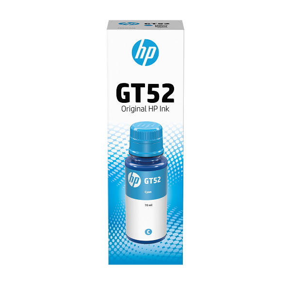 HP GT52 Cyan Original Ink Bottle M0H54-80047 M0H54AE