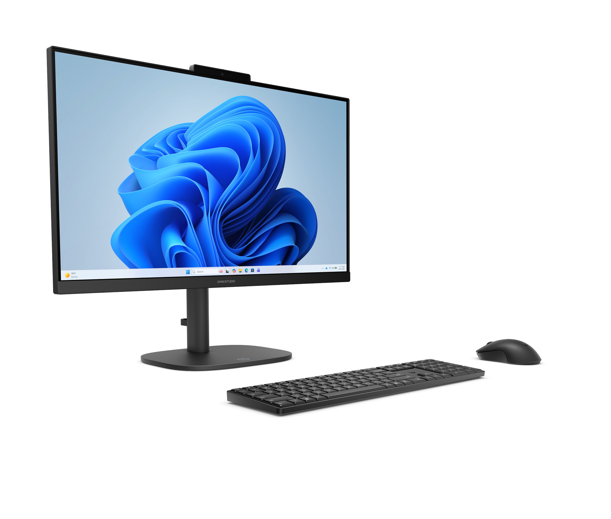 HP OmniStudio All-in-One Desktop 24-cu0027t PC, Windows 11 Home, 23.8", Intel® N-series, 16GB RAM, 512GB SSD, FHD, Jet black