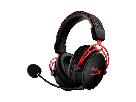 HyperX Gaming Headsets, HyperX Cloud Alpha - Wireless Gaming Headset - Black-Red