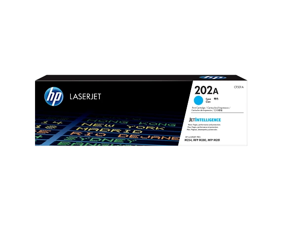 HP 202A, (CF501A) Cyan Original LaserJet Toner Cartridge HP 202A, (CF501A) Cyan Original LaserJet Toner Cartridge