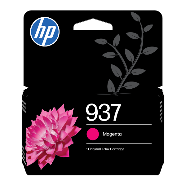 HP 937 Magenta EMEA Ink Cartridge 4S6W3NE #LS3