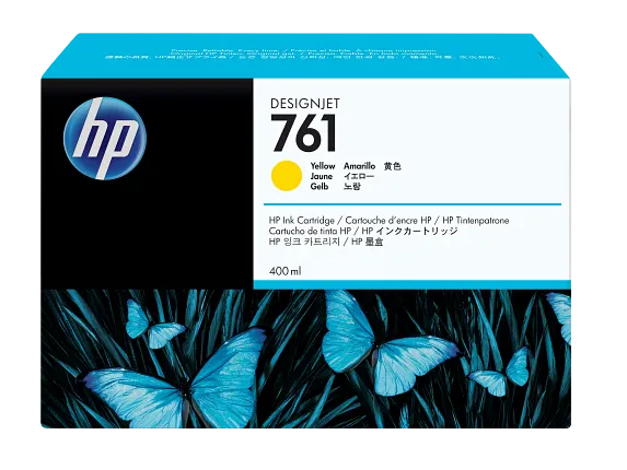 HP DESIGNJETシリーズ インク　4色 761 HP® 761 400-ml Yellow DesignJet Ink Cartridge (CM992A)