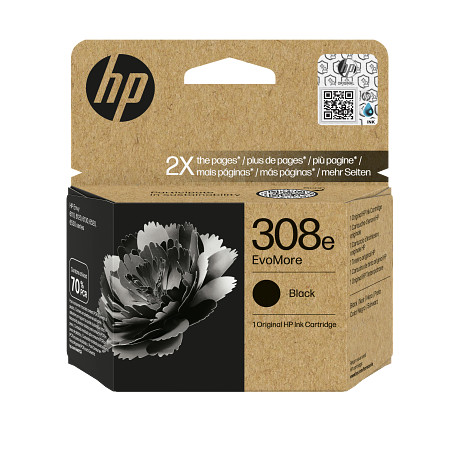 HP 308e 7FP22UE EvoMore fekete eredeti tintapatron Envy 6110e 6120e 6122e 6130e 6132e 6520e 6522e nyomtatóhoz (320 old.)