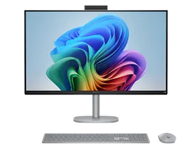 HP OmniStudio X All-in-One 32-c1075t Desktop PC, Windows 11 Home, 31.5", Intel® Core™ Ultra 7, RAM, 1TB SSD, 4K UHD, Meteor silver