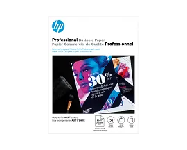 HP Professional Business Paper, Glossy, 48 lb, 8.5 x 11 in. (216 x 279 mm), 150 sheets Q1987A
