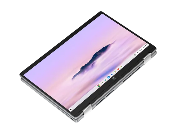 Series 9 of 18 HP Home Laptop PCs, HP Chromebook PLUS laptop x360 14b-cd0010nr, 14", touch screen, Intel® Core™ i3, 8GB RAM, 128GB UFS, FHD