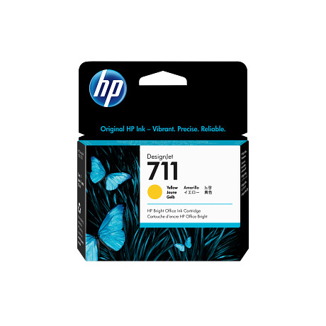 HP 711 CZ132A  sárga tintapatron eredeti CZ132A T120 T125 T130 T520 T525 T530 29 ml