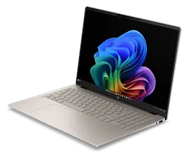 HP OmniBook 5 Laptop Next Gen AI 16, Windows 11 Home, 16", Intel® Core™ Ultra 9, 32GB RAM, 512GB SSD, 2K, Sahara silver