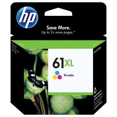 HP 61XL Original Ink Cartridge - Single Pack - Inkjet - 300 Pages - Cyan, Magenta, Yellow - 1 Each