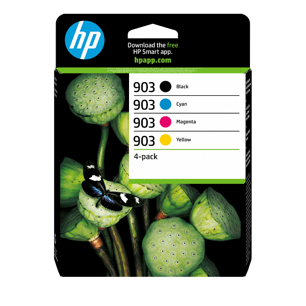 HP 903 CMYK Original Ink Cartridge 4-Pack,6ZC73-80004,6ZC73AE