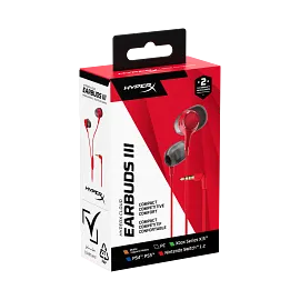 HyperX Cloud Earbuds III Red