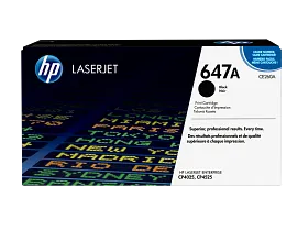 HP 647A Black Original LaserJet Toner Cartridge, CE260A