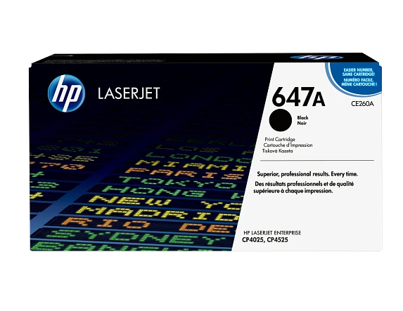 HP 647A, (CE260A) Black Original LaserJet Toner Cartridge HP 647A, (CE260A) Black Original LaserJet Toner Cartridge