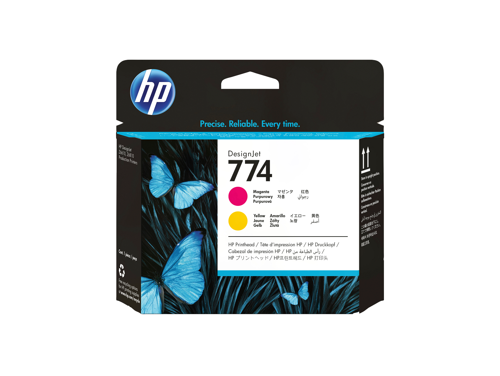 Tête d'impression HP 774 Magenta/Jaune DesignJet, P2V99A - Photo 1/2