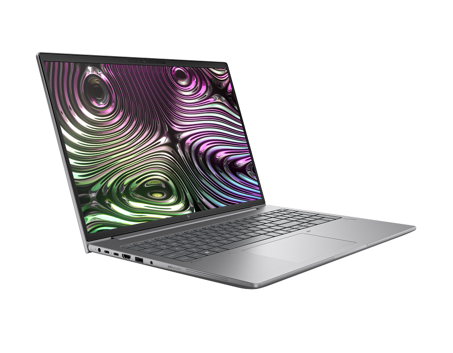 Hp zbook fury g1i 16 odprt prenosnik spredaj