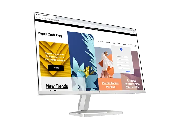HP Series 5 23.8 inch FHD White Monitor - 524sw
