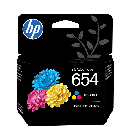 HP 7FP38UE 654 eredeti háromszínű Ink Advantage tintapatron