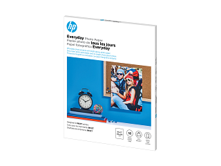 HP Everyday Photo Paper, Glossy, 52 lb, 8.5 x 11 in. (216 x 279 mm), 50 sheets Q8723A - Img_Left_320_240