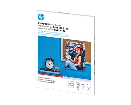 HP Everyday Photo Paper, Glossy, 52 lb, 8.5 x 11 in. (216 x 279 mm), 50 sheets Q8723A