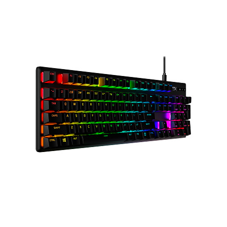 HP 639N5AA HyperX Alloy Origins PBT HX Aqua – mechanikus Gaming billentyűzet USA kiosztás
