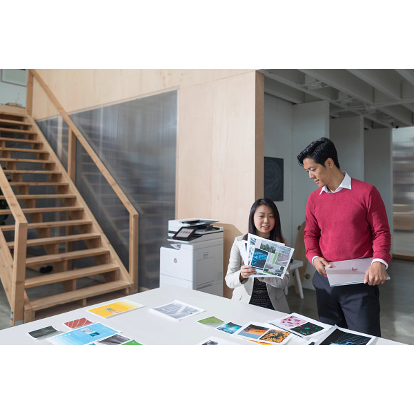 SMB office working with Laserjet prints
