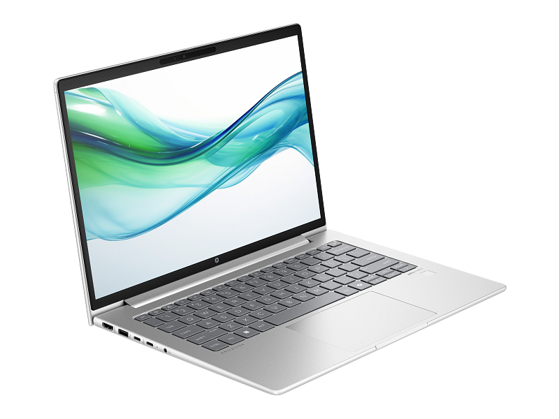 HP ProBook 440 G11 14 inch NaturalSilver WWAN T IRcam FPR CoreSet AHS WhiteBG FrontRightOpen