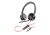 HP 8X223AA Poly Blackwire 8225 sztereó USB-C headset + USB-C–USB-A-adapter