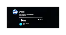 HP 116A Cyan Original Laser Toner Cartridge, W2061A