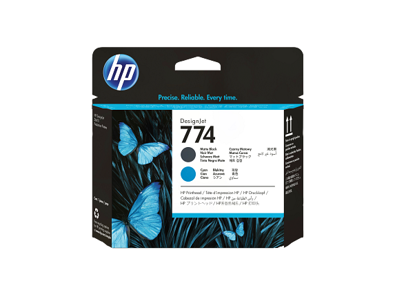 Photos - Printhead HP 774 Matte Black/Cyan P2W01A