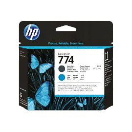 HP 774 Matte Black/Cyan Printhead