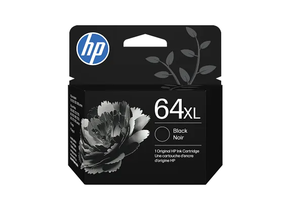 HP 64XL High Yield Black Original Ink Cartridge, N9J92AN#140