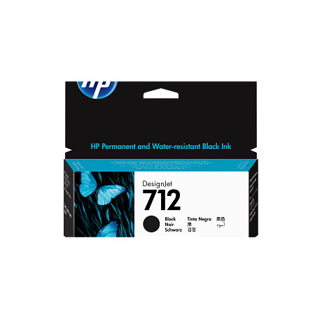 HP 3ED70A 712 38 ml-es fekete DesignJet tintapatron T250 T630 T650 Studio 24