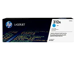 HP 312A Cyan Original LaserJet Toner Cartridge, CF381A