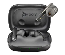 Poly Voyager Free 60 UC Black Earbuds + BT700 USB-C Adapter + Basic Charge Case