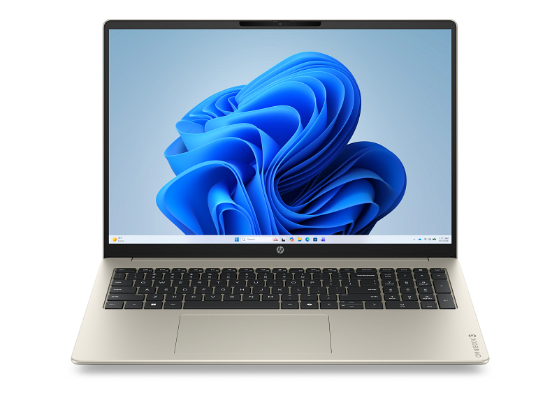 מחשב נייד HP OmniBook 3 בגודל 16 אינץ' 16-bu0000 – זהב חם – מוצר בלבד – מבט מלפנים