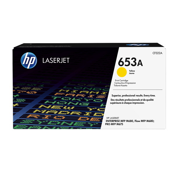 HP LaserJet 653A Yellow Print Cartridge