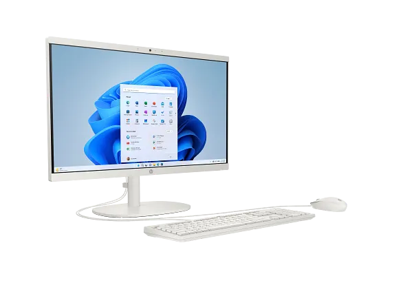 Series 7 of 9 HP Home Desktop PCs, HP All-in-One Desktop 22-dg0040, Windows 11 Home, 21.5", Intel® Pentium®, 8GB RAM, 512GB SSD, FHD