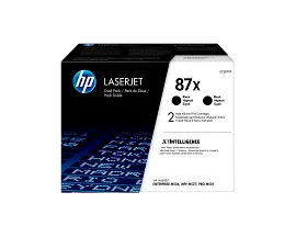 HP 87X 2-pack High Yield Black Original LaserJet Toner Cartridges, CF287XD