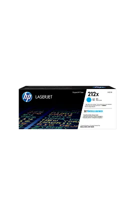 HP 212X High Yield Cyan Original LaserJet Toner Cartridge, W2121X