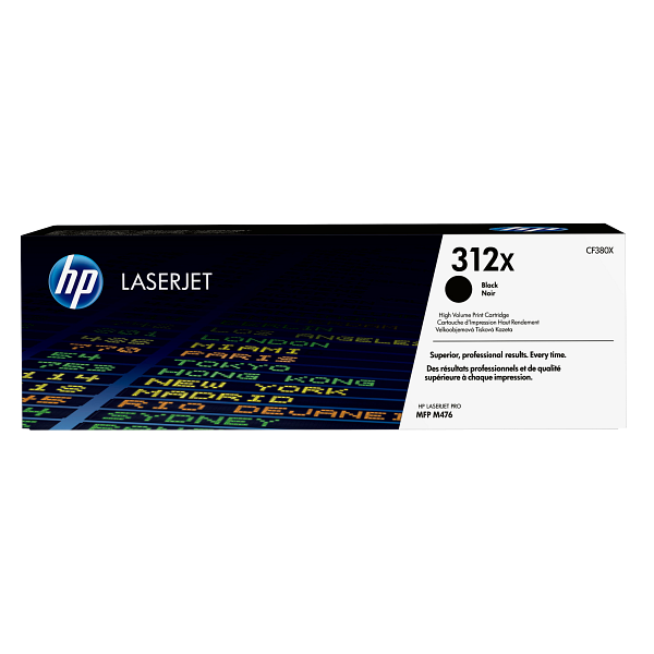 HP LaserJet 312X Black Print Cartridge EMEA, center facing