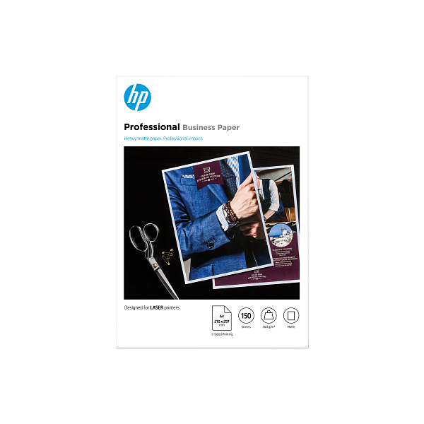 HP Professional Business Paper, Matte, FSC, A4 size, 150 shts, 2-sided printing,7MV80A 7MV80-00002
