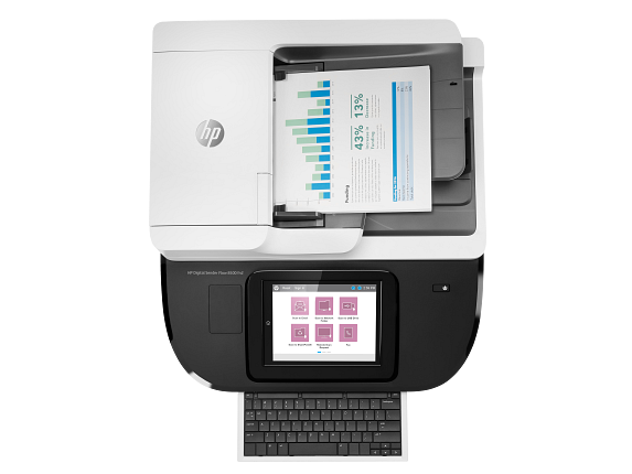 HP Digital Sender Flow 8500 fn2 - Top view closed