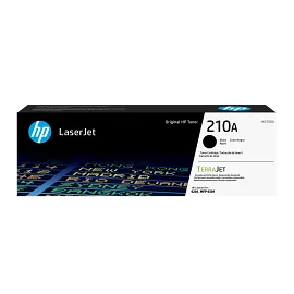 HP 210A Black Original LaserJet Toner Cartridge, W2100A